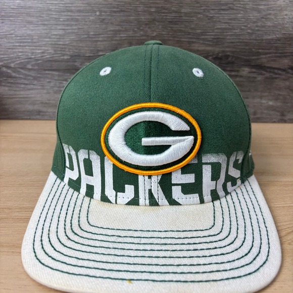Green Bay Packers Hat Cap Fitted L/XL Green On Field Reebok - Picture 2 of 10